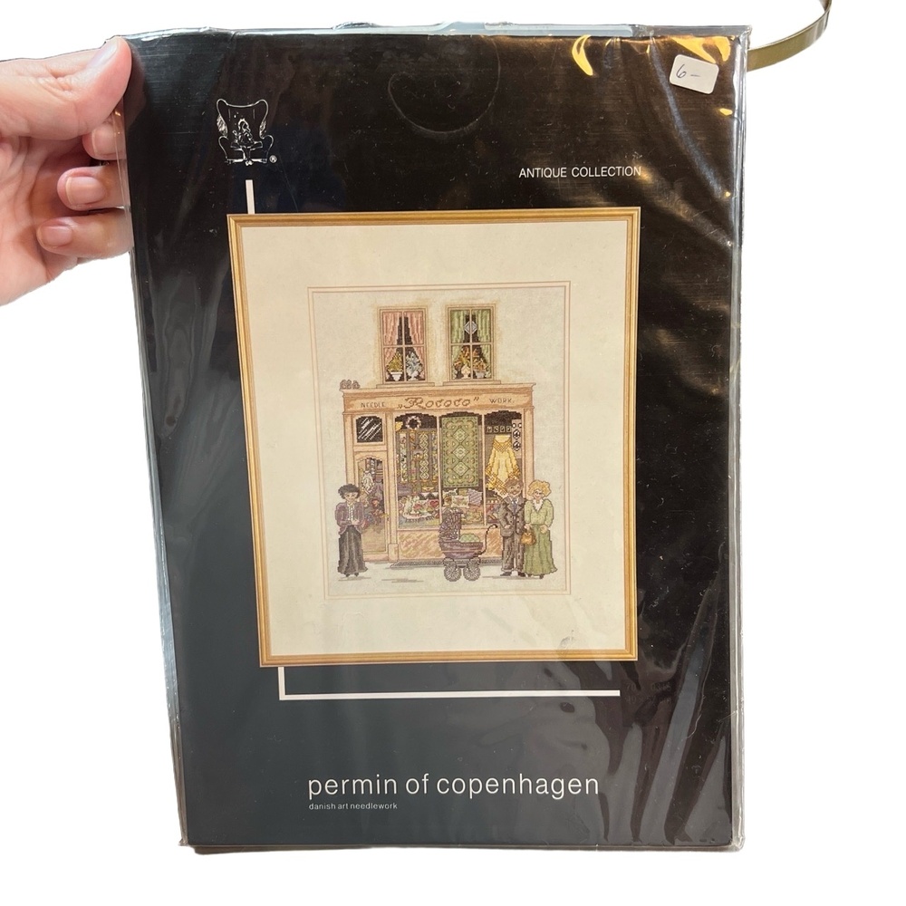 Permin‎ of Copenhagen Cross Stitch Chart Rococo Needle Work Antique Collection